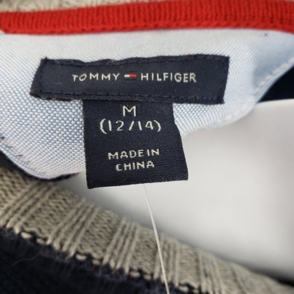 Tommy Hilfiger 1/4 Zip Elbow Patch Sweater Size M - Picture 5 of 7